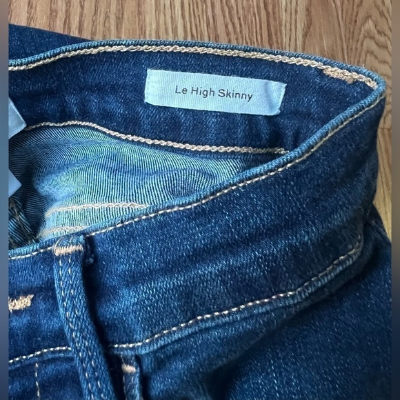 FRAME Le High Dark Wash Skinny Jeans - Picture 6 of 9